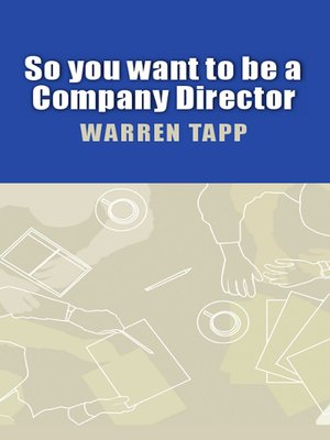 cover image of So You Want to Be a Company Director